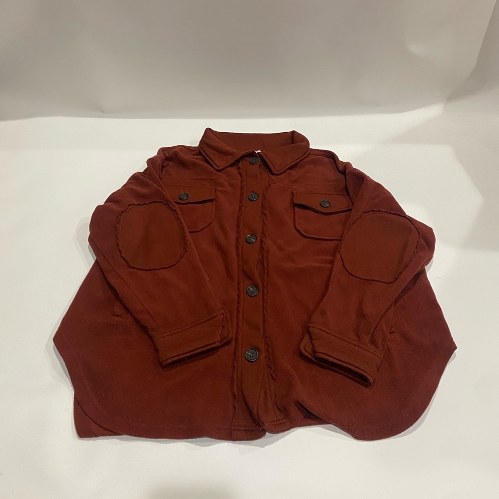 Zenana Outfitters Terracotta Jacket. Womens size Large. 2 front pockets.